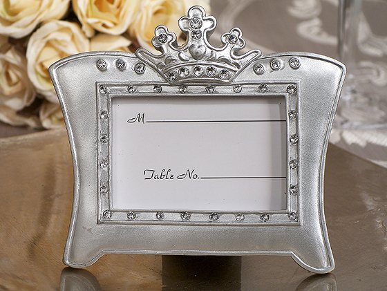 Queen For A Day Sparkling Tiara Place Card Frame